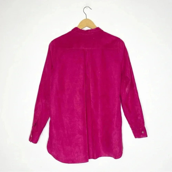 Karen Harman Chemise Berry Button Front Shirt Size 8 - Picture 6 of 6